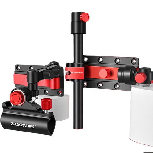 New fishing box accessories corner large object rod turret rack fish guard rack extended folding bait box rack light rack double rod bracket