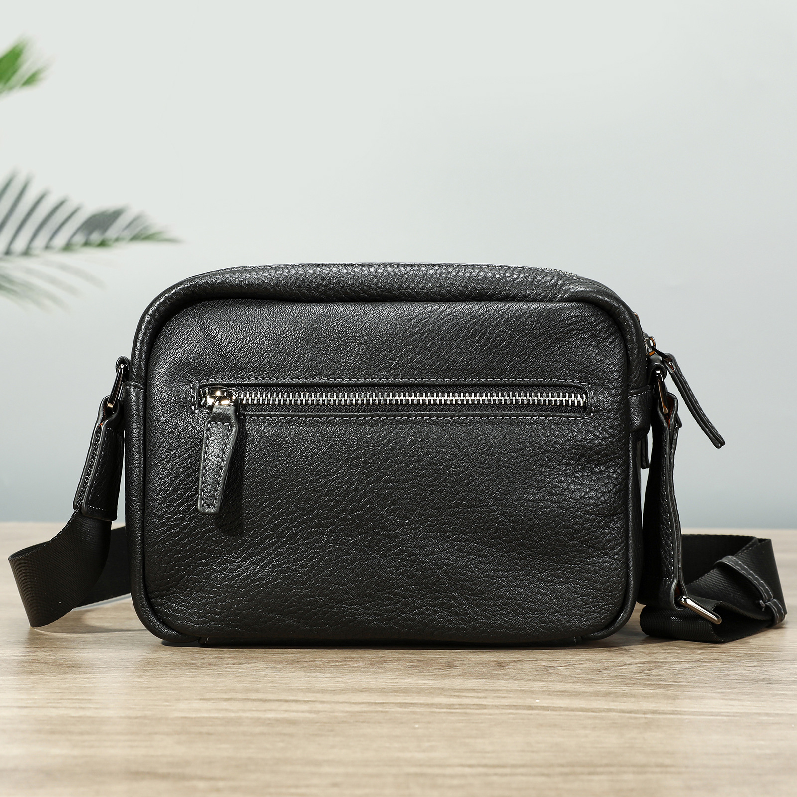 Ventas transfronterizas calientes de cuero para hombres mochila deportiva al aire libre mochila texturizada retro colección de bolsos de hombro