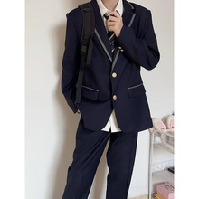 DK制服男装西装JK西服英伦学院风外套情侣装证件照服装班服套装