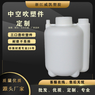Weikai Hdpe Water Kettle Three-Mouth Water Tank Barrel Custom Hollow Blow Molding Product Large Capacity Processing Plastic Water Kettle Manufacturer
