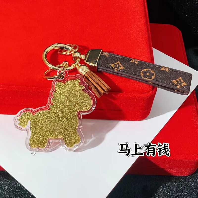 足金999黄金马上有钱钥匙挂件可爱通小马手机挂饰送礼物本命年|undefined