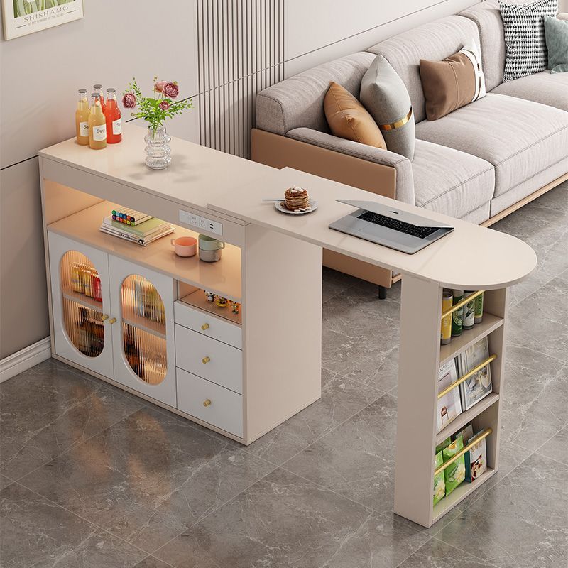 Living Room Partition Retractable Bar Table Universal Cream Style Internet Celebrity High-End Entrance Slate Small Apartment Side Cabinet
