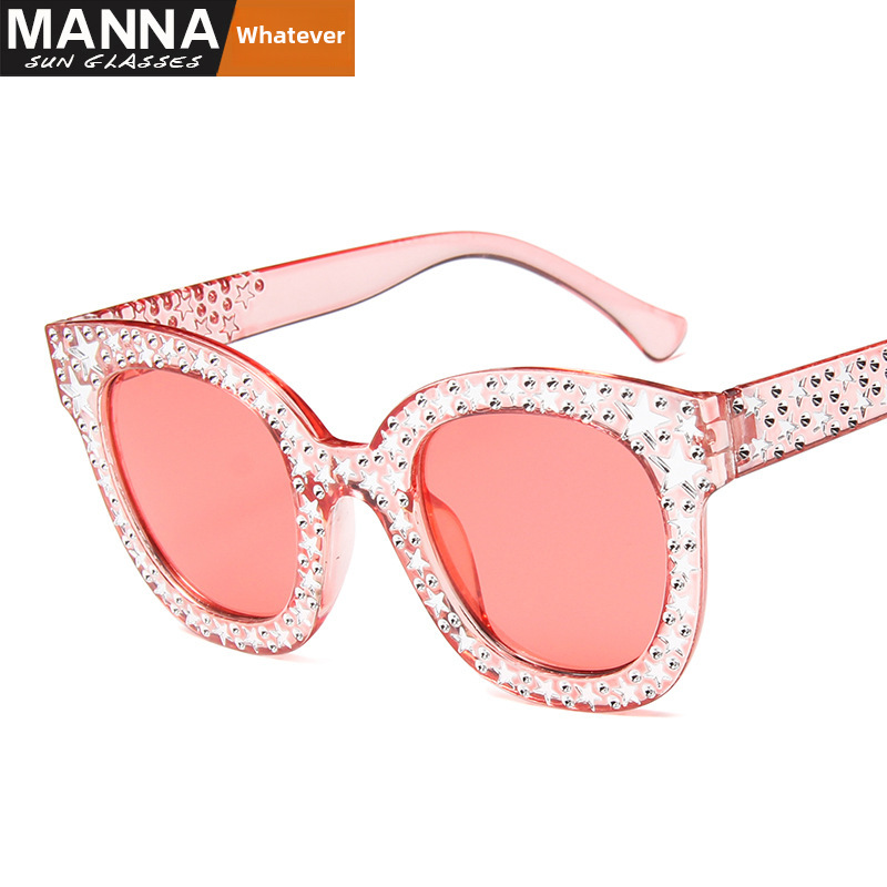Personalized Five-pointed Star Jelly Color Sunglasses Fashion Colorful Ocean Sunglasses Cute Playful Glasses 5035_voghion.com
