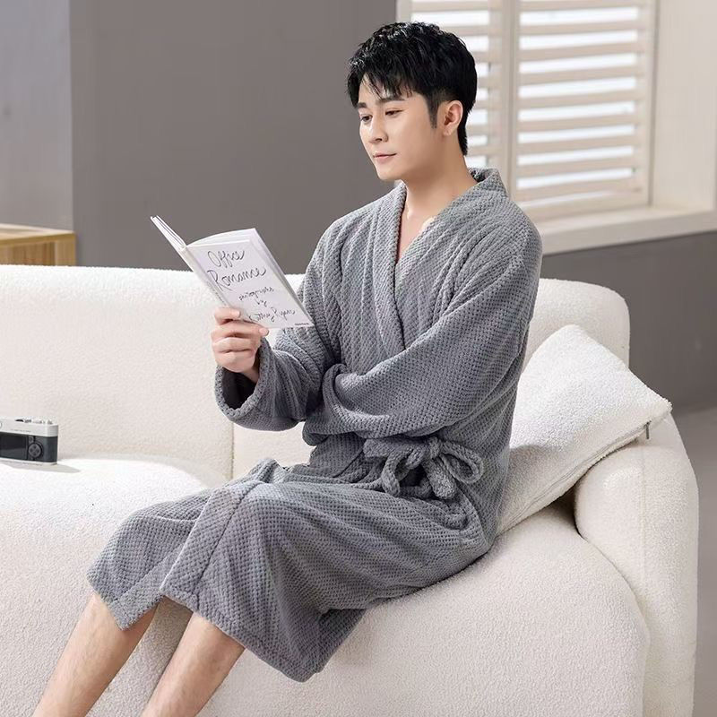 남성용 긴팔 그레이【55kg-87.5kg】