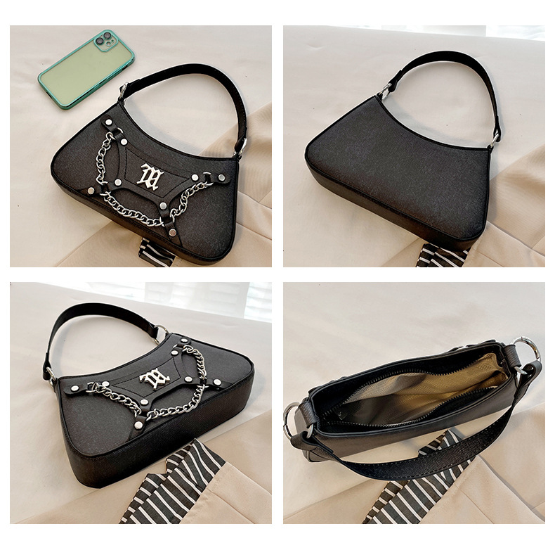 Women's Denim Shoulder Bag With Chain Strap For Trendy Fashionistas_voghion.com