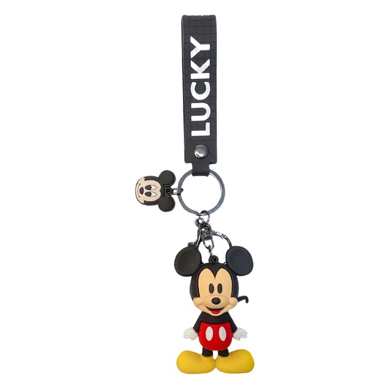 Llavero Creativo de Mickey y Minnie, Colgante de Muñecos de Dibujos Animados, Accesorio para Bolsos y Llaves de Coche, Regalo de Joyería