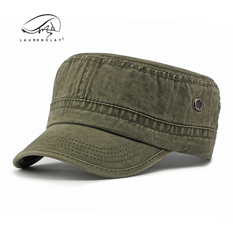 Sombrero para hombres de verano delgado transpirable lavado con agua gorra de algodón casualidad versátil retro sombrero superior plana personalidad sombrero militar mujer