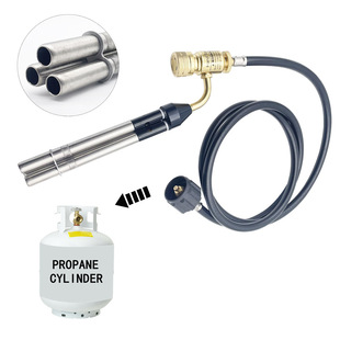 American three-tube fire gun American standard liquefied gas spray lamp extension tube propane burning torch propane cylinder three-head welding gun