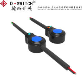 D-SWITCH德崧定制带线一体IP68户外水下双色三色灯按键开关