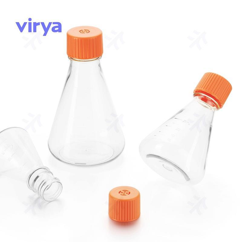Virya细胞培养摇瓶3532809 2800ml 三角细胞摇瓶，透气盖