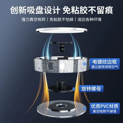 Rearview Mirror, Wide-Angle Adjustable, Large field of view rear view auxiliary mirror