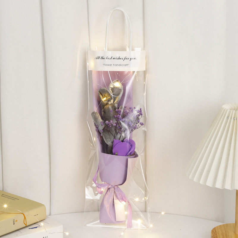 Sanba diosa Festival creativo portátil deseo conejo muñeca ramo estrellado flor seca regalo para la novia