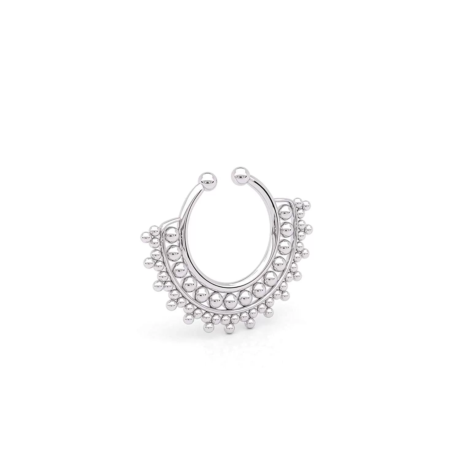 Европейский и американский носовая перегородка поддельное кольцо в носу богемный винтажный дизайн украшения для пирсинга кольцо в носу костюм для ногтей Регулировка открытия