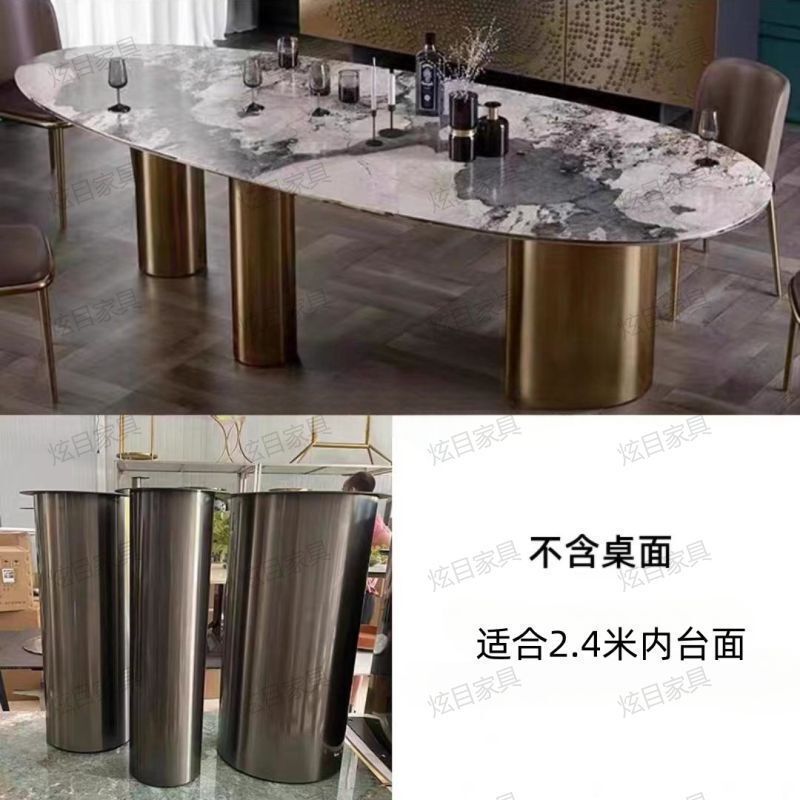 家庭用ステンレステーブル脚スタンド大理石角テーブル脚ベース軽贅沢高級岩板贅沢石テーブル脚|undefined
