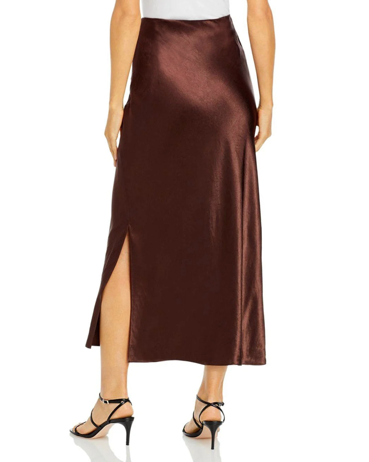 Summer Spring Retro Classic Style Solid Color Polyester Midi Dress Skirts display picture 24