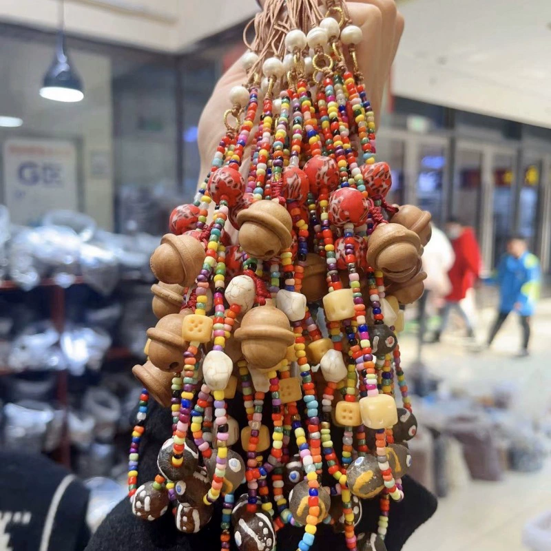 Оригинальный дизайн глазурованный мобильный телефон висит ключ с персиковым колокольчиком