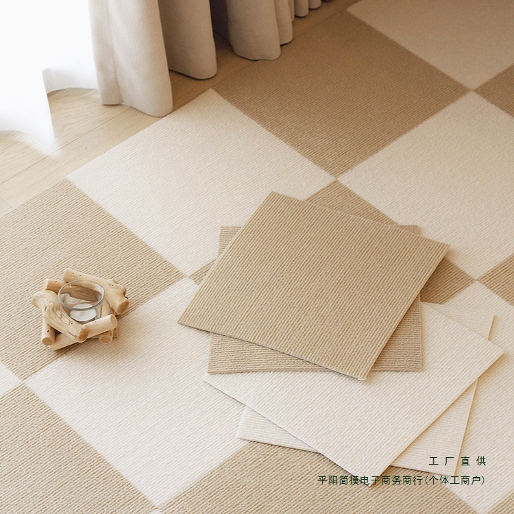 /홈 오피스 침실 거실 접착제가 필요 없는 자체 접착 카펫 애완 동물 미끄럼 방지 접합 바닥 매트 스웨이드 미끄럼 방지 접합 바닥 매트