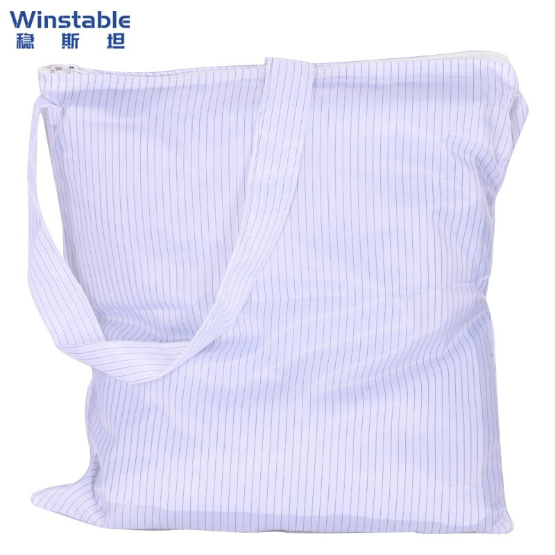 稳斯坦 W529 防静电背包斜挎包 背包无尘收纳包袋子 双层双袋白色