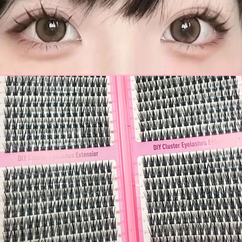 Transfronterizas pestañas falsas 30 - 100D comercio exterior caja de pestañas gruesas con pinzas de pegamento conjunto de pestañas falsas