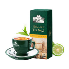 AHMADTEA一号红茶25茶包盒装袋泡茶办公室宿舍早茶下午茶跨境电商