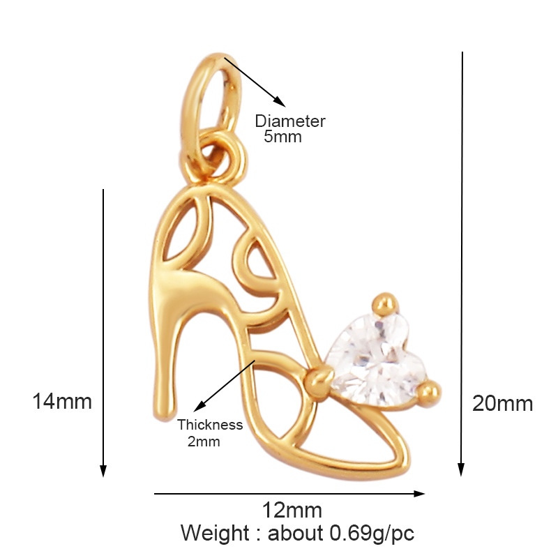 2g Weight Pendant Jewelry Making Type 15 * 20mm Jewelry Making Size DIY Jewelry Accessories Classification 1 Piece Quantity Copper Material Bag, Boots, Shoe Pattern All Seasons Season Polished Finish Plating Design Elegant, Sweet, Classic Style Style 1 Piece 15 * 20mm Copper Bag Boots Shoe Polished Pendant DIY Jewelry Accessories 19
