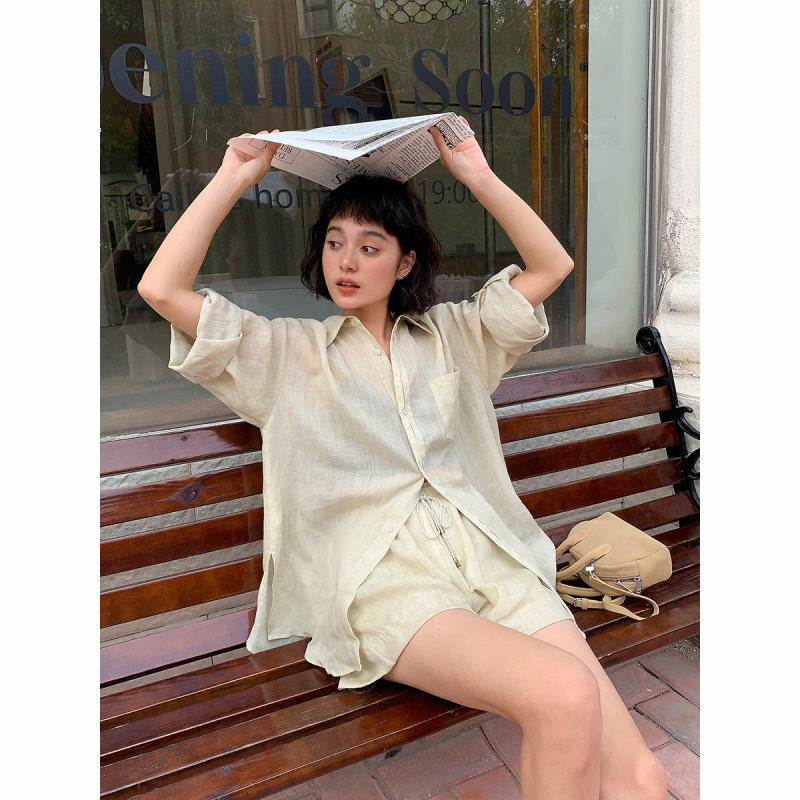 Neihe 2026 Tencel Ramie Lightweight Loose Breathable Sun Protection Long-Sleeved Shirt for Women Summer 250592 Neihe 2026 Tencel Ramie Lightweight Loose Breathable Sun Protection Long-Sleeved Shirt for Women Summer 250592