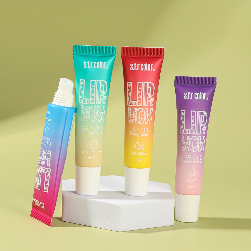 s.f.r color comercio exterior especializado en venta caliente maquillaje humectante de labio ligero de la piel muerta sabor de fruta aceite labial image 3