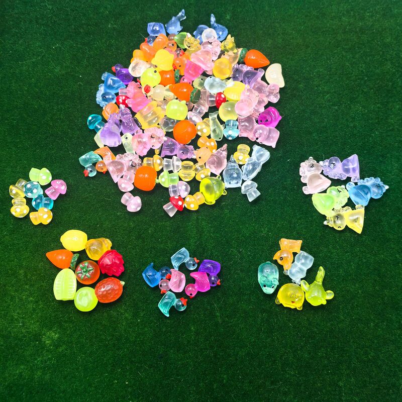 Cross-Border Amazon Hot-Selling Luminous Small Animals Large Mixed Micro-Landscape DIY Luminous Resin Jewelry Decorative Ornaments Cross-Border Amazon Hot-Selling Luminous Small Animals Large Mixed Micro-Landscape DIY Luminous Resin Jewelry Decorative Ornaments
