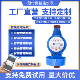 公寓宿舍RS-485智能预付费水表 写字楼DN15远程智能水表