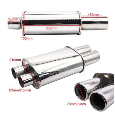 Exhaust pipe, Loudspeaker Drum, Universal Straight Exhaust with