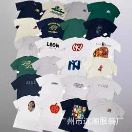 ALD短袖正确版经典字母印花纽约地标INS潮牌美式复古穿搭百搭T恤