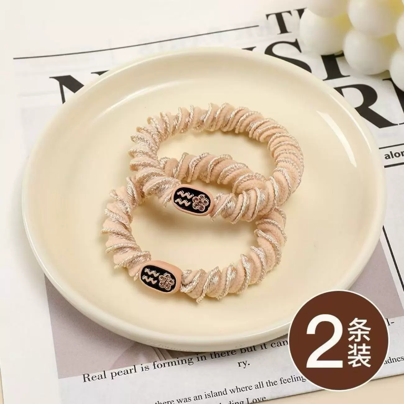 Elastic sports rostometer for gym, ponytail, durable hair rope, harmless hair accessory, no hair damage