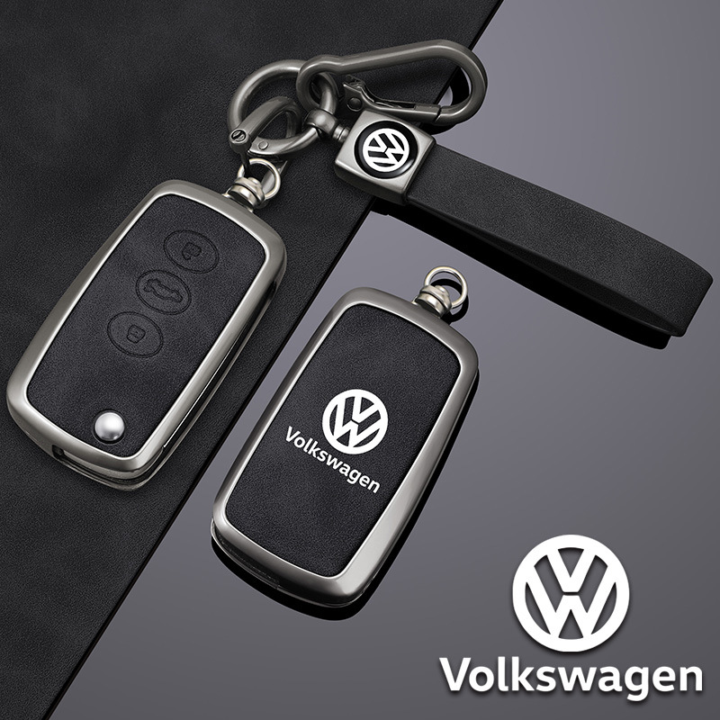 适配专车专用大众辉腾钥匙套奢享版智享版高档钥匙包扣金属改装保