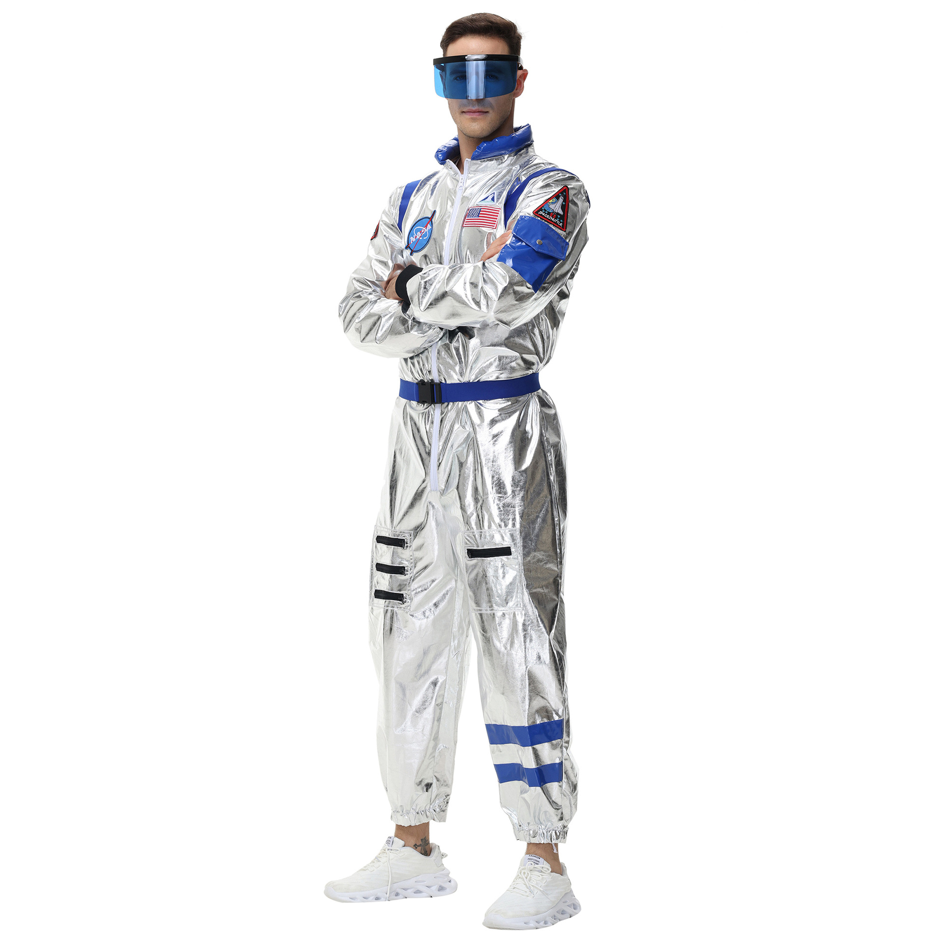 5601男蓝-2(65元)连体衣裤,腰带,配眼镜加7元一副.