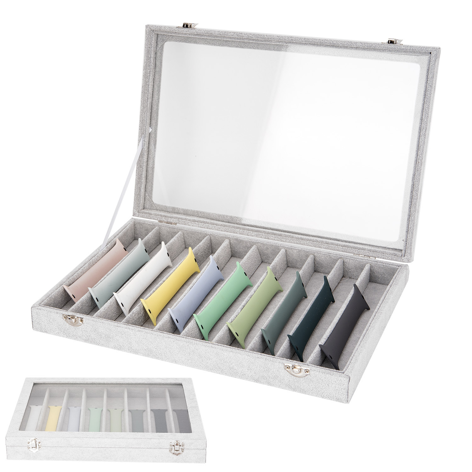 スマート腕時計8格10格アップルバンド収納ケース時計バンド展示ケース真珠ネックレス収納ケースアクセサリーケース