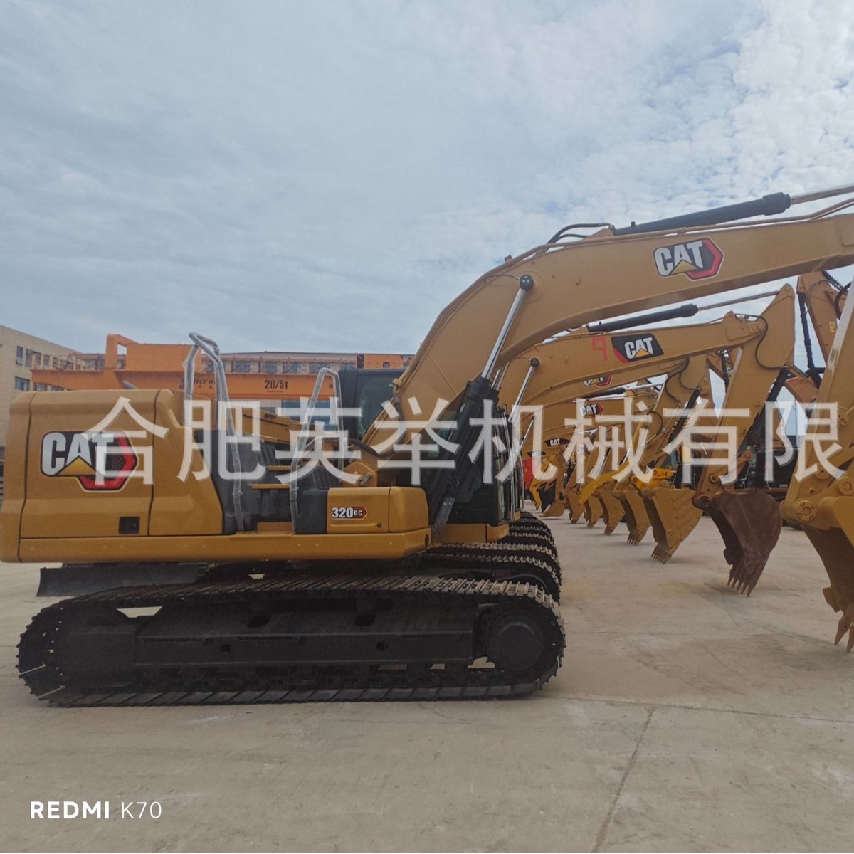 Exportación de excavadoras de segunda mano 90 por ciento nuevas excavadoras Carter 320GC, 330GC, Komatsu, Hitachi, Volvo