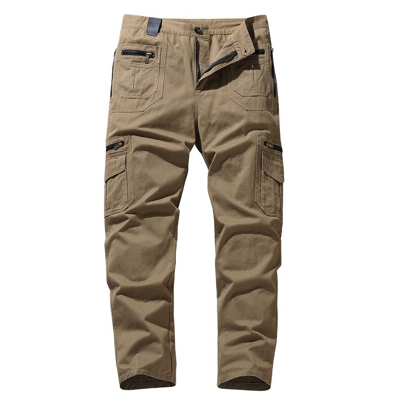 Cross-border Multi-bag Pants Men's Loose Straight Large Size Fashionable Casual Pants for Spring and Autumn