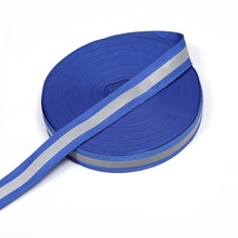 新款涤纶反光提花织带平纹彩色夜光罗纹电脑织带服装辅料厂家现货