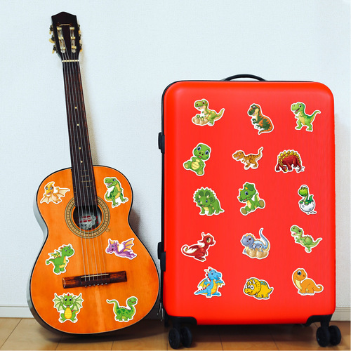Dinosaur stickers 100 children's graffiti stickers personalized cartoon suitcase computer waterproof dinosaur stickers