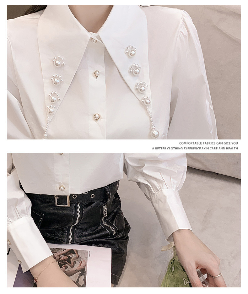 Doll Collar White Shirt Details