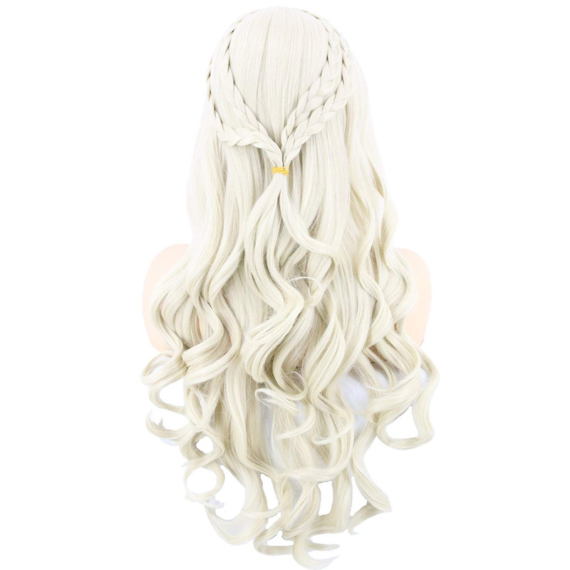 Peluca del partido de Halloween medio pelo liso gran ola el miércoles Adams mamá Addams familia