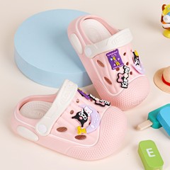 下駄女の子スリッパ子供の夏の新 2025 女の子サンダルベビーノンスリップサンダル子供のビーチシューズ