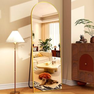 Full-Length Mirror for Home Use, Popular on Social Media, Ins-Style Three-Dimensional Floor Mirror, Bedroom Wall-Mounted Dressing Mirror