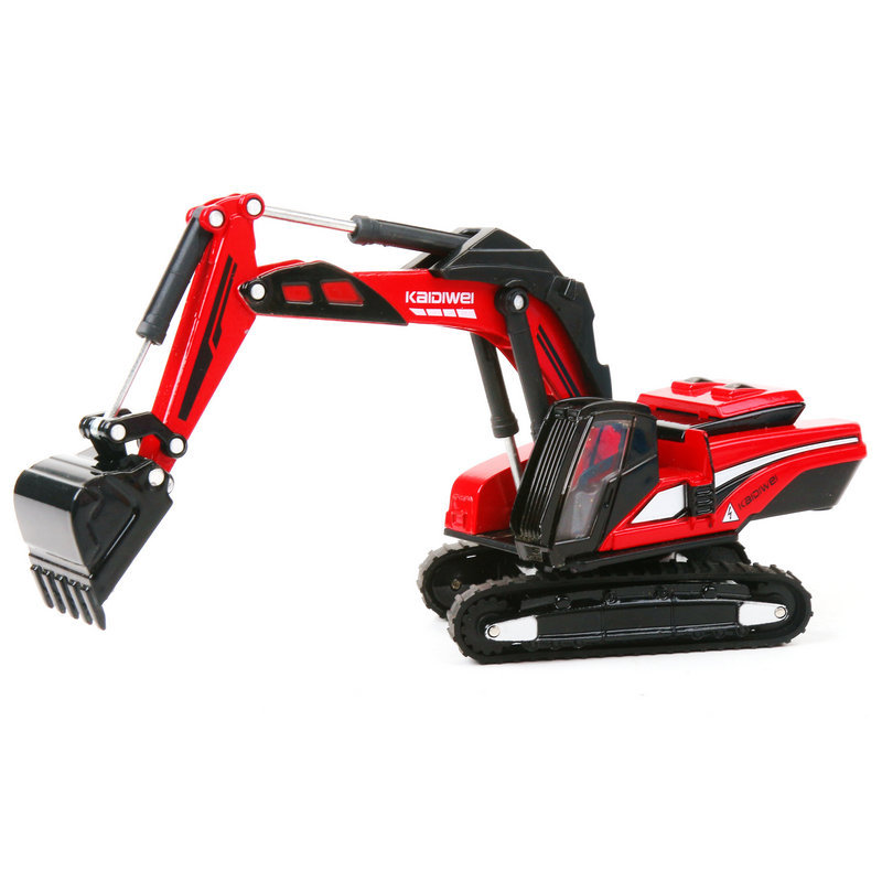 Kaidiwei Alloy Vehículo de ingeniería Modelo Excavadora Camión de bomberos Carretilla elevadora Juguete para niños Coche Suministro directo transfronterizo al por mayor