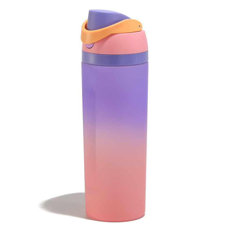 Taza de agua deportiva de bebida directa simple de gran capacidad puede imprimir LOGO personalizado colorido moda portátil taza de agua deportiva de fitness
