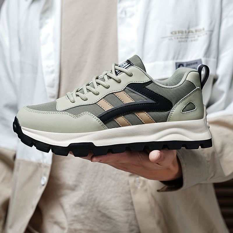 Весенняя сетчатая лапша модная мужская обувь для папы мода дикие туфли с толстой подошвой ретро бег спортивная обувь для мужчин