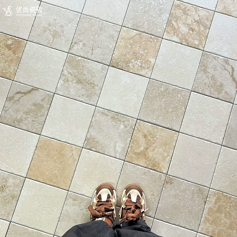 Каменная плитка B&B кофейня ретро напольная плитка ванная комната кухня настенная плитка двор балкон нескользящая плитка черная плитка