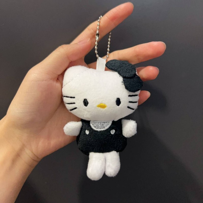 草帽ktkitty挂件背包可爱毛绒公仔钥匙扣挂饰包包玩偶礼物|undefined