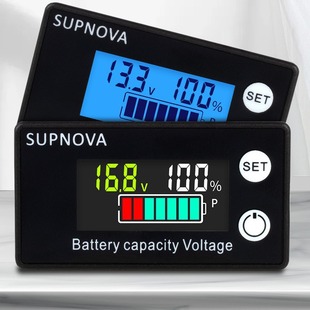 LCD LCD 8-100V voltmeter battery car power detection digital display lithium lead-acid battery capacity Display