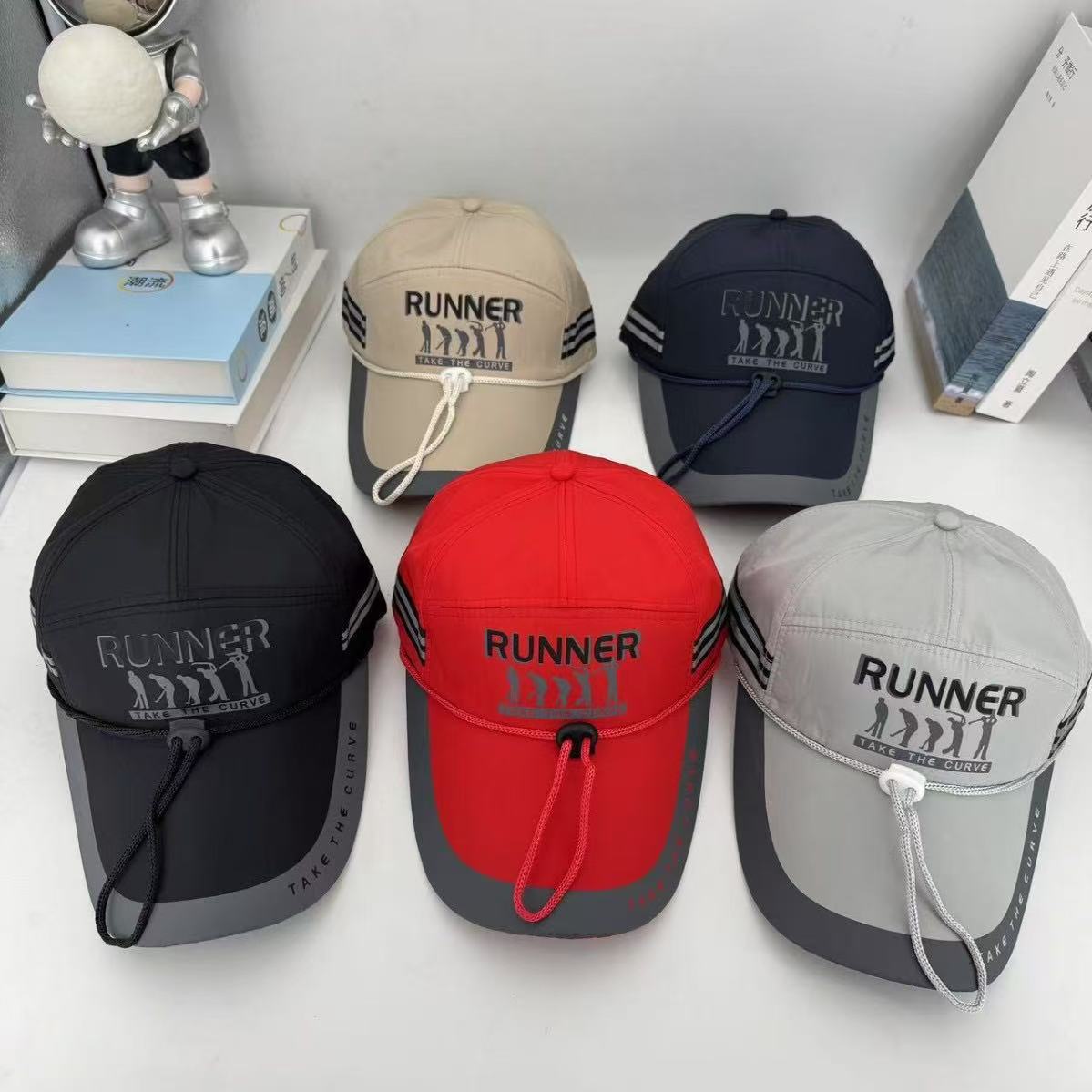Cappellino da baseball da uomo, estivo, sottile, ad asciugatura rapida, con ampia circonferenza della testa, casual, da pesca, parasole, per esterni, in rete traspirante_voghion.com